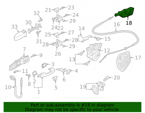 Ручка двери внутренняя передней левой Audi Q3 83A 19-25