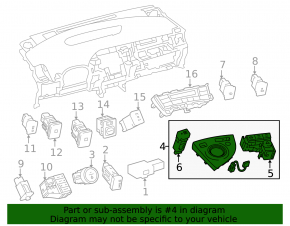 Накладка шифтера КПП Toyota Prius 30 10-11