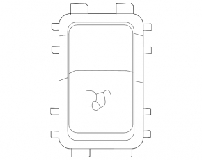 Кнопка открытия двери багажника салонная Mercedes W167 GLE 350 450 20-25 черная