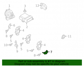 Кронштейн датчика подушки безопасности передний левый Mazda CX-30 20-23
