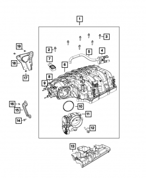 Map Sensor Dodge Durango 11-26 3.6