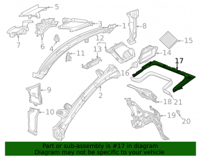 Пластик моторного отсека Mercedes X167 GLS 450 20-26