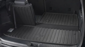 Коврик багажника резина Toyota Highlander 14-19 под 3 ряда, черн
