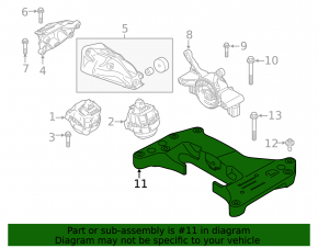 Опора кпп BMW X3 G01 19-24 2.0T RWD