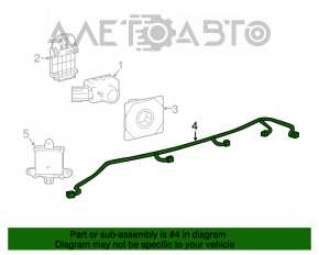 Проводка парктроников заднего бампера Lexus RX350 RX450h 16-19