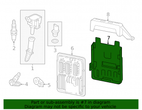 Корпус блока ECU компьютер двигателя Chevrolet Malibu 18-23 1.5T нижняя часть