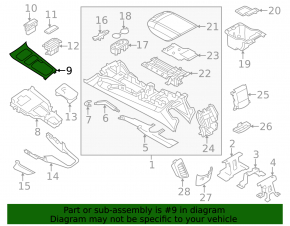 Накладка консоли Porsche Cayenne 958 11-14 карбон