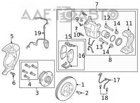 Шланг тормозной передний правый Kia Forte 19-24 2.0
