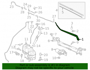 Поводок дворника правый Mazda 6 18-21