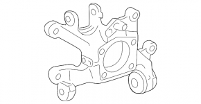 Цапфа задняя правая Toyota RAV4 06-12 AWD