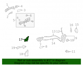 Петля двери нижняя задняя левая Lexus GS300 GS350 GS430 GS450h 06-11