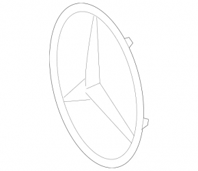 Емблема решітки радіатора grill Mercedes H247 GLA 20-23 хром