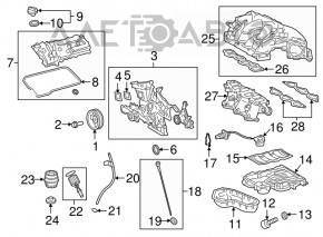 Коллектор впускной нижняя часть Lexus RX450h 16-22