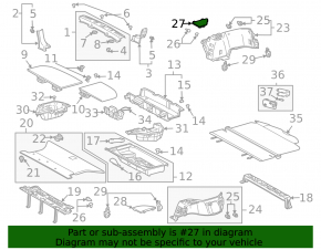 Накладка обшивки арки правая Lexus RX300 RX330 RX350 RX400h 04-08 беж