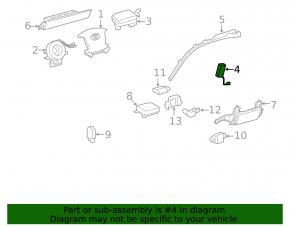 Подушка безопасности airbag левого сиденья Toyota Sequoia 08-16