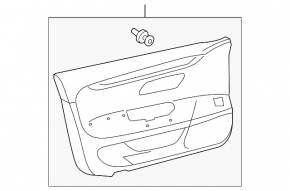 Обшивка дверей картка передня права VW CC 08-16 беж