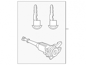 Личинка замка передней левой Mazda 3 14-18 BM