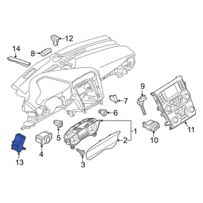Smart Data Link Control Модули Комп'ютер Ford Fusion mk5 13-20