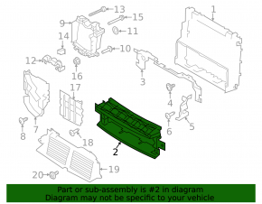 Жалюзі дефлектор радіатора рамка гола Land Rover Range Rover 13-17 дорест, 3.0, 5.0