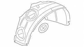 Підкрилок передній лівий Mini Cooper Countryman R60 10-16