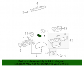 Кнопка зажигания Start-Stop Toyota Highlander 08-13