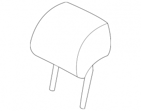 Підголовник 2 ряди лівий Volkswagen ID.4 21-22 тканина сіра