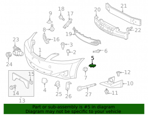Накладка форсунки омивача фари права Lexus IS250 IS350 11-13 Sport pkg