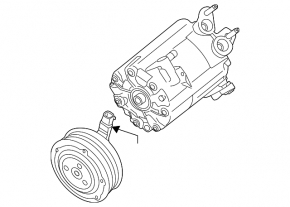 Компрессор кондиционера Ford Escape MK3 13-16 2.0T