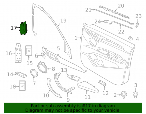 Кнопки блокировки двери передней правой BMW X1 F48 16-22