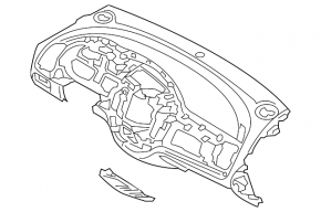 Торпедо передняя панель без AIRBAG Kia Forte 4d 14-14