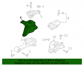 Подушка двигателя правая Hyundai Tucson 22-26 2.5