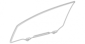 Стекло двери передней правой Lexus CT200h 11-17