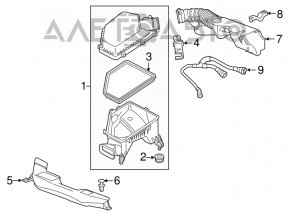 Воздухоприемник Chevrolet Volt 16-