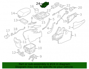 Блок накладки центральной консоли Hyundai Santa FE Sport 13-16