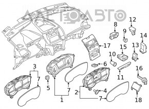 Управління фарами Ford Edge 19-24 під птф з кнопкою відкриття багажника та TCS