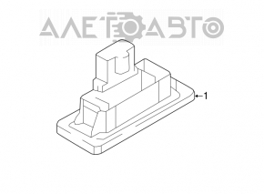 Подсветка номера крышки багажника левая Audi A3 8V 15-16 4d, 5d