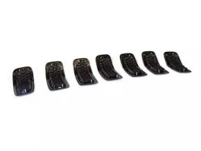Элемент решетки радиатора grill Jeep Cherokee KL 14-18 дорест серый