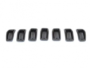 Элемент решетки радиатора grill Jeep Cherokee KL 14-18 дорест серый