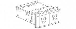 USB Hub задний Toyota Venza 23-24