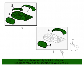 Зеркало боковое левое в сборе Kia Niro 17-22 10 пинов, поворотник