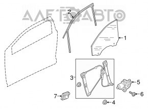 Компьютер двери передней левой Audi A4 B9 17-20
