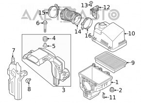 Воздухоприемник Mazda 6 14-21 2.5