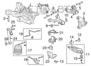 Цапфа задняя правая Toyota Sequoia 08-15