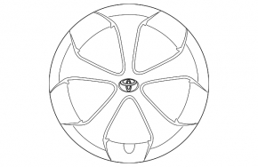 Колпак колесный R15 Toyota Prius 30 13-15 рест, тип 1
