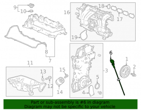 Щуп масляный Honda Civic XI FE/FL 22-26 2,0L hybrid