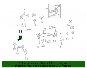 Петля двери верхняя передняя правая Lexus GS300 GS350 GS430 GS450h 06-11