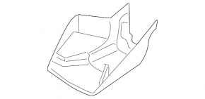 Накладка зеркала внутрисалонного Ford Fusion mk5 13-20 черн, тип 2