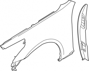 Крыло переднее правое Infiniti G25 G35 G37 4d 07-15