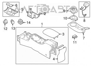 Кнопка E-PEDAL Nissan Leaf 18-24