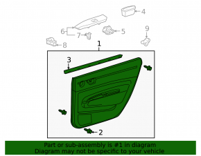 Обшивка двери карточка задняя левая беж Toyota Prius 20 04-05 под jbl